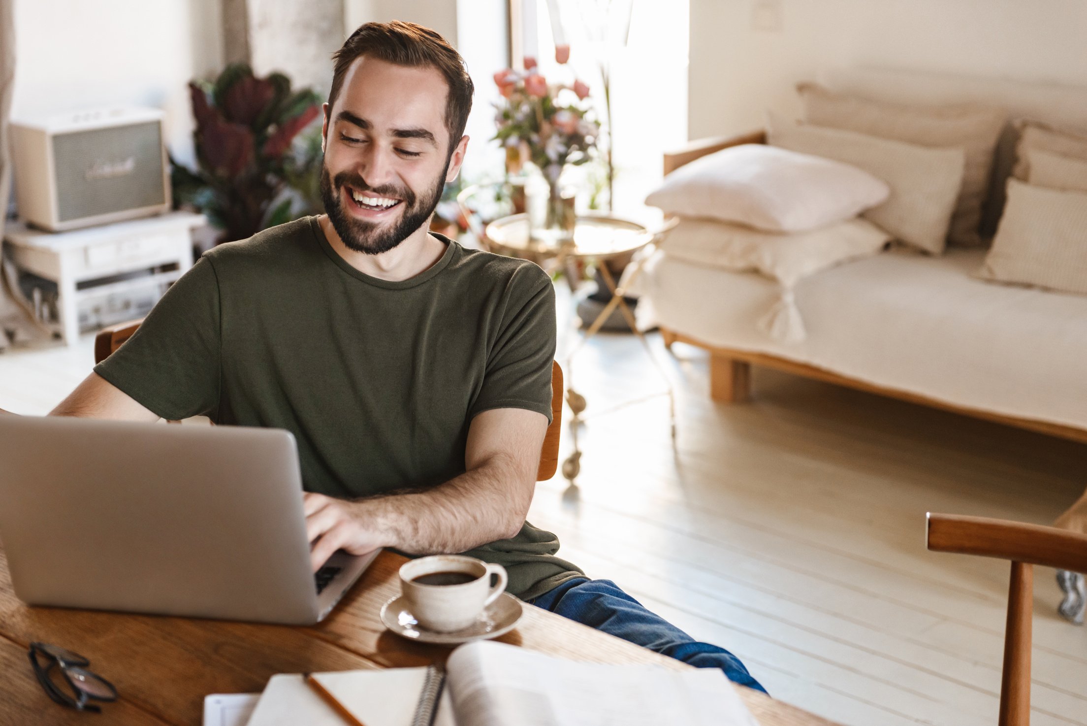 Man Working from Home